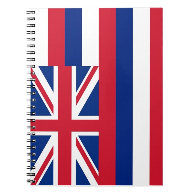 Notebook with Flag of Hawaii State (Front)