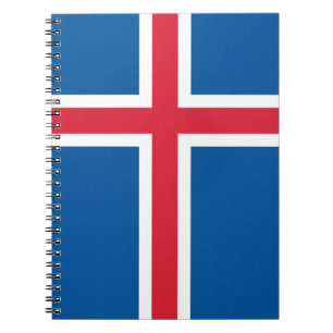 Notebook with Flag of Iceland