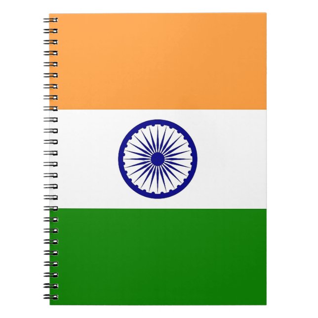 Notebook with Flag of India (Front)