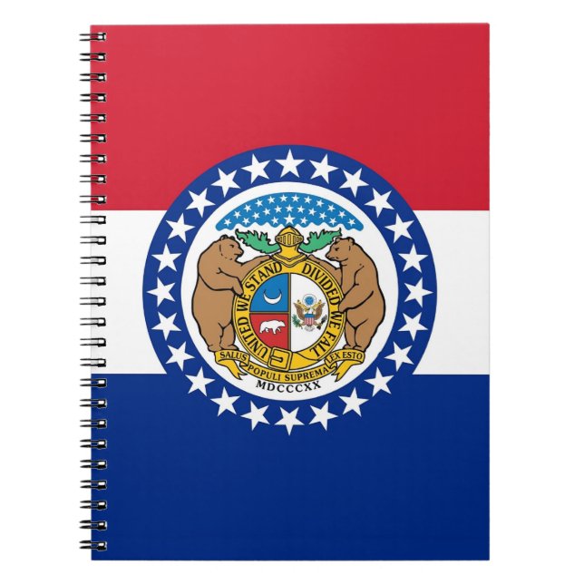 Notebook with Flag of Missouri State (Front)