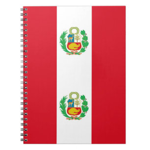 Notebook with Flag of Peru