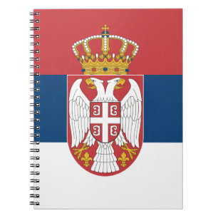 Notebook with Flag of Serbia