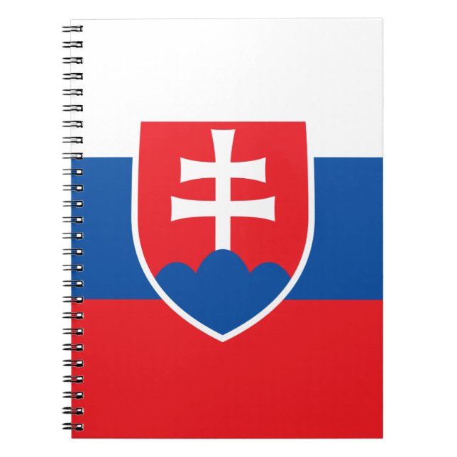 Notebook with Flag of Slovakia (Front)