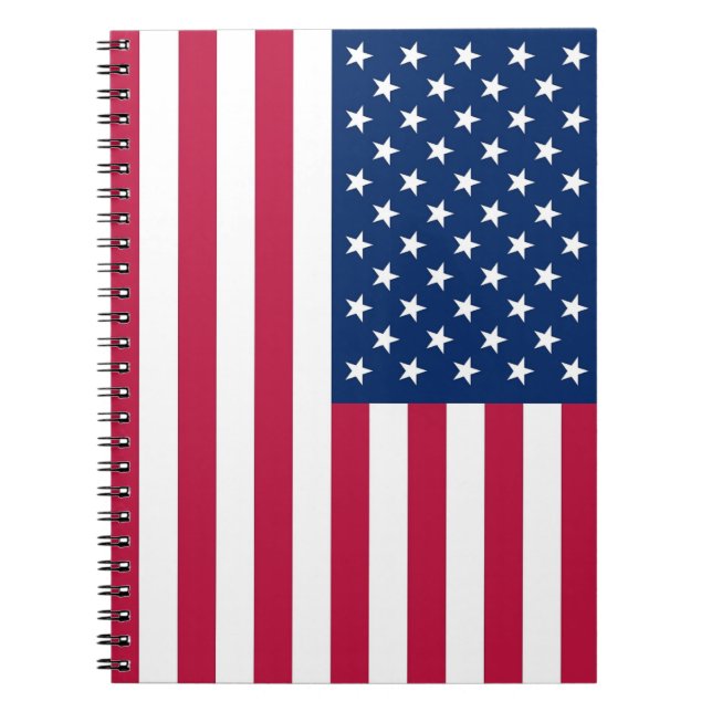 Notebook with Flag of United States of America (Front)