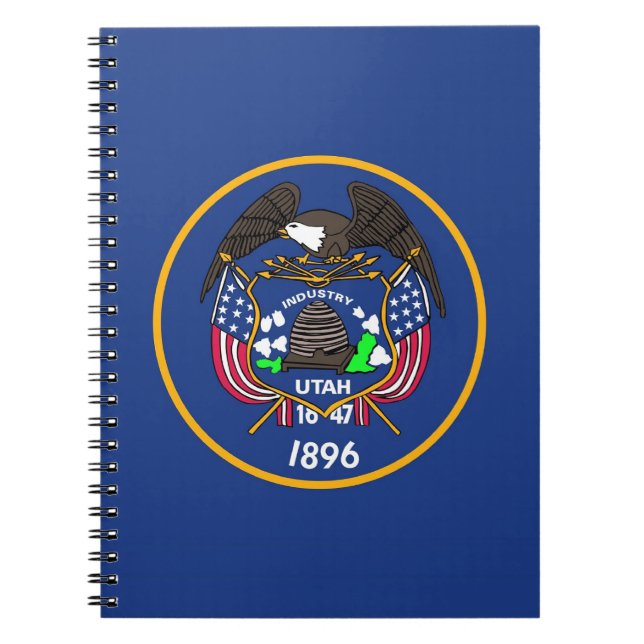 Notebook with Flag of Utah State (Front)