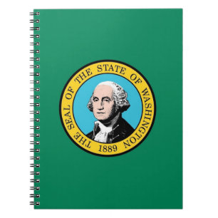 Notebook with Flag of Washington State