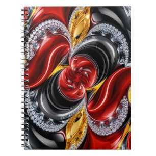Notebook with German Colours Abstract Design