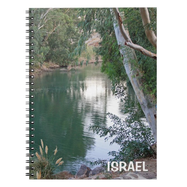 Notebook with Jordan River from Israel (Front)