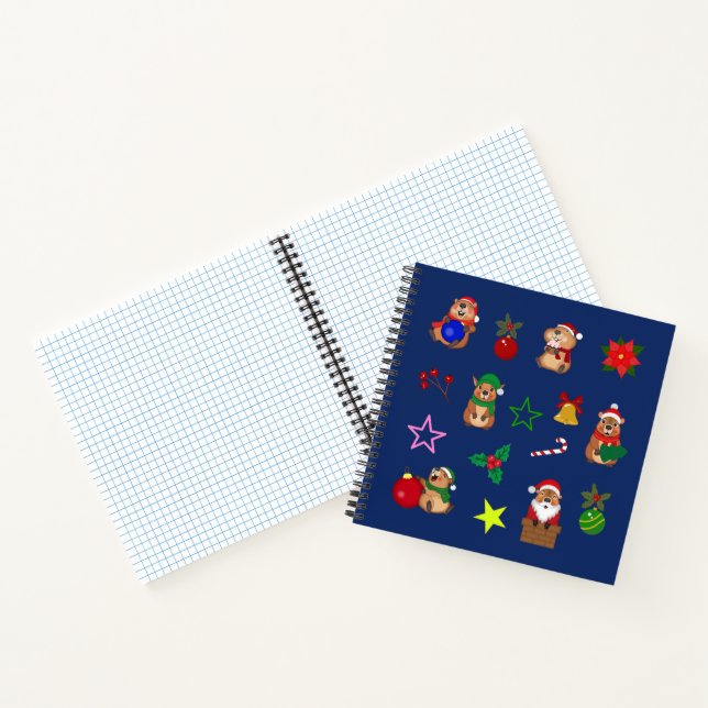 Notebook with New Year's capybaras (Inside)