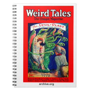 Notebook with Weird Tales Magazine Cover