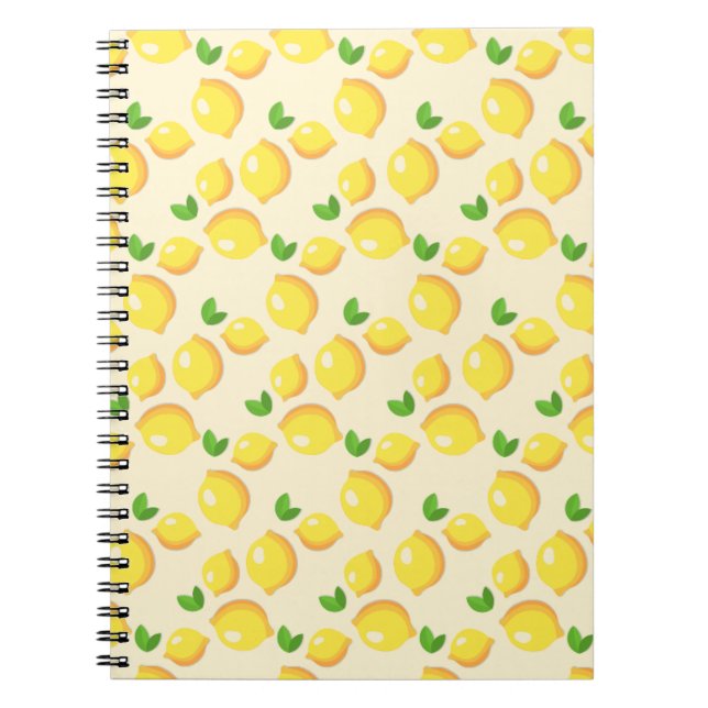 Notebook, yellow, lemon, Zitrone, Notizbuch Notebook (Front)