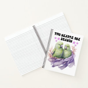Notebooks & Writing Pads - Two Green Parrots