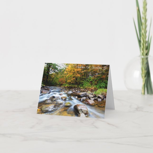 Notecard:  Alplaus Kill, Charlton, NY Card (Front)