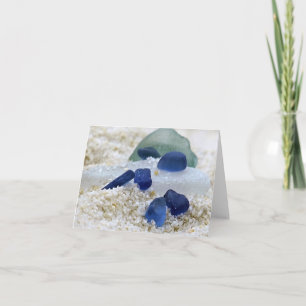 Notecard - Blue and Aqua Sea Glass