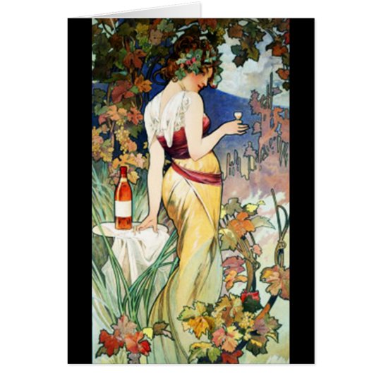 Notecard-Classic/Vintage-Mucha 18 Card