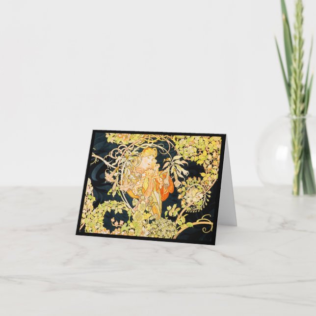 Notecard-Classic/Vintage-Mucha 20 Card (Front)