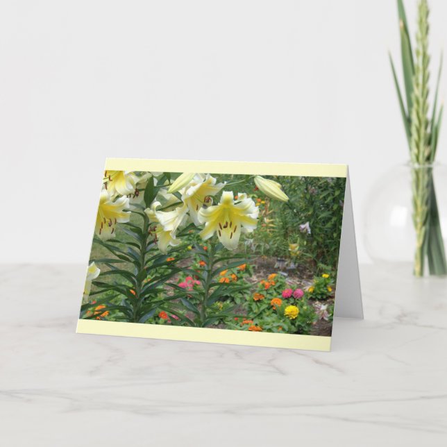 notecard, Colourful Mixed Floral Card (Front)