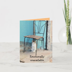 Notecard-emotionally unavailable card