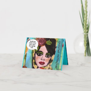 notecard-finally my winter fat is gone card