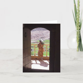 Notecard:Moroccan Woman High Atlas Mountains Card