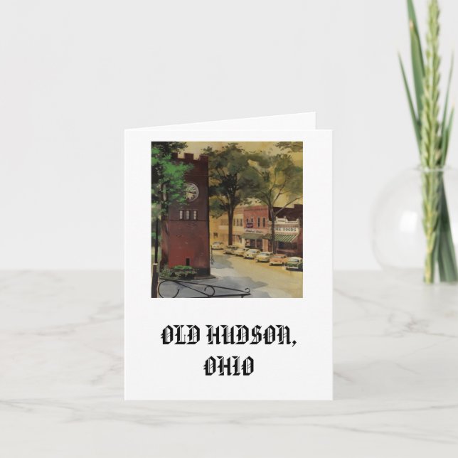 Notecard, Old Hudson Card (Front)