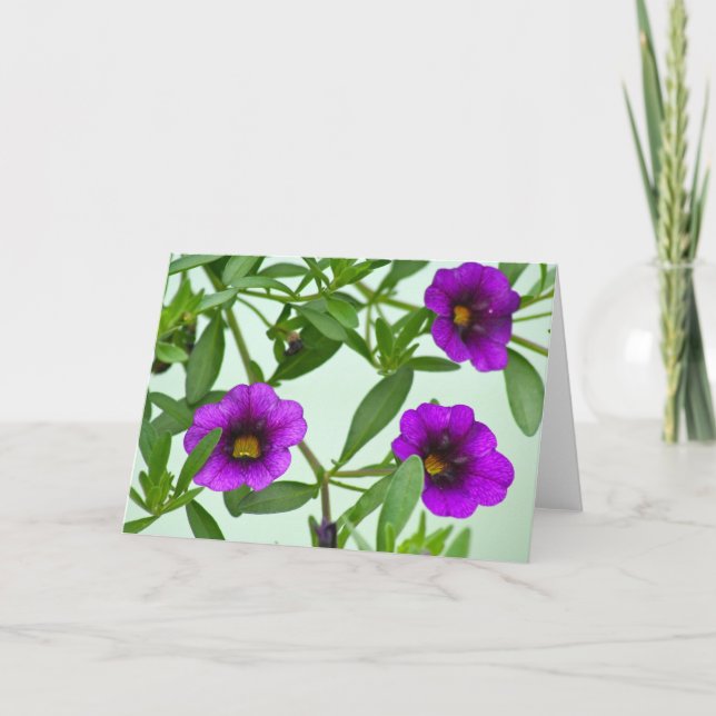 Notecard Purple Flowers (Front)