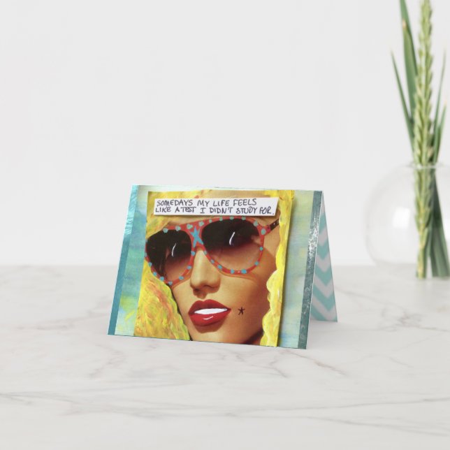 NOTECARD-SOMETIMES MY LIFE FEELS LIKE CARD (Front)