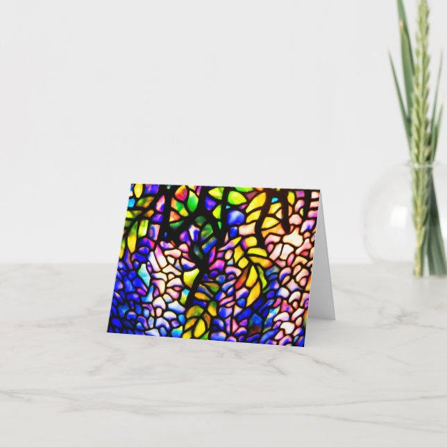 Notecard-Stained Glass-Tiffany 4 Card (Front)