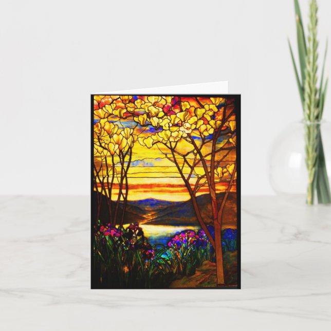 Notecard-Stained Glass-Tiffany 9 Card (Front)