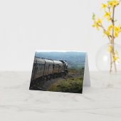 Notecard Steam Train in Yorkshire (Yellow Flower)