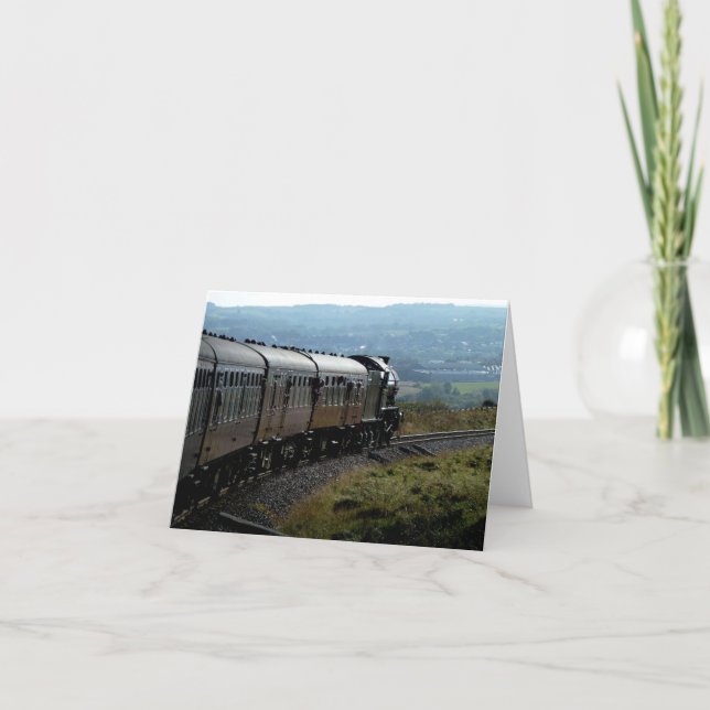 Notecard Steam Train in Yorkshire (Front)
