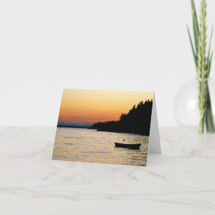 Notecard Stonington, Maine Sunset