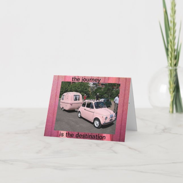 notecard-THE JOURNEY IS THE DESTINATION. Card (Front)