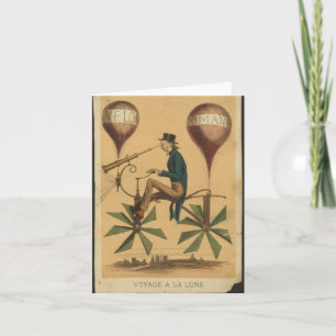 Notecard-Vintage Art-Hot Air Balloons 20 Card