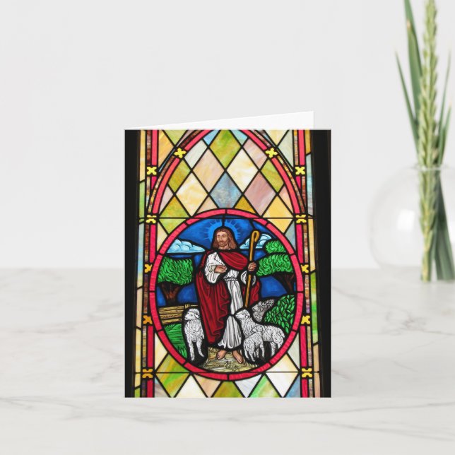 Notecard: Window at the Methodist Church, Longton Card (Front)