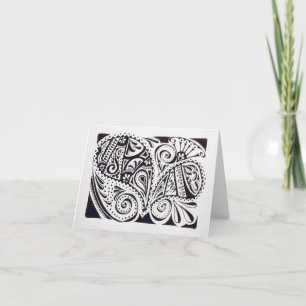 Notecard with design