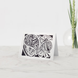 Notecard with design