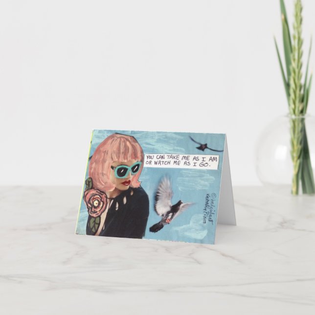 NOTECARD-YOU CAN TAKE ME AS I AM CARD (Front)
