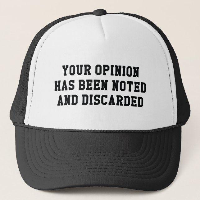 Noted And Discarded Trucker Hat (Front)