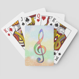 Notenschlüssel playing cards