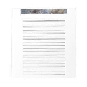 Notepad Ancient Greece Music Staff