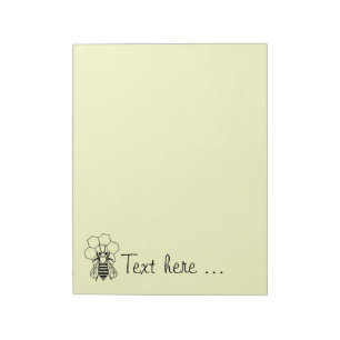 Notepad - Bee on Honeycomb (large)