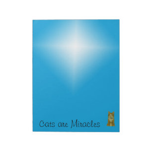 Notepad - Cats are Miracles (large)