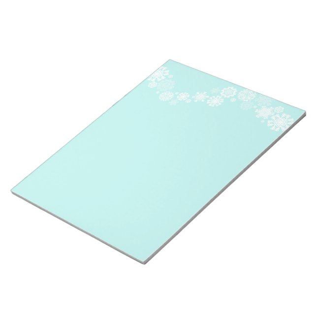 Notepad-Christmas Snowflakes Notepad (Angled)