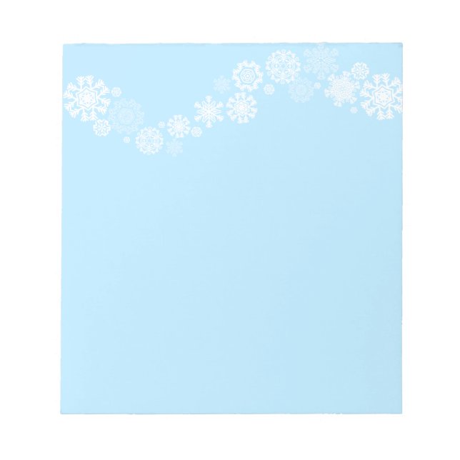 Notepad-Christmas Snowflakes Notepad (Front)