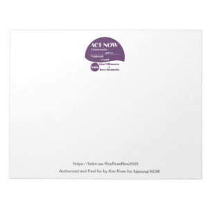 Notepad for Kim-Rose National NOW