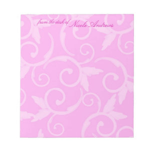 Notepad - Girly Swirl