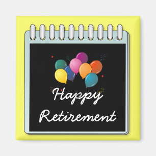 Notepad: "Happy Retirement" note Magnet