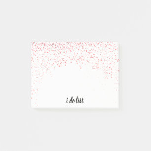 Notepad - i do list Pink Confetti