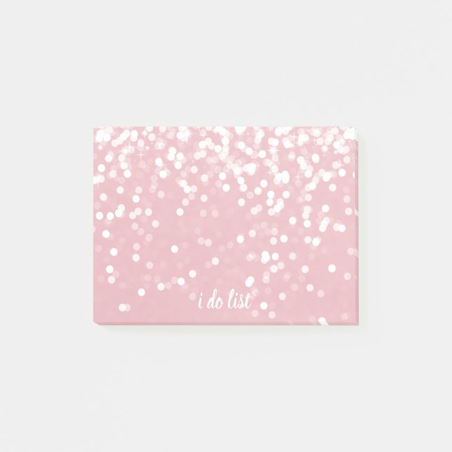 Notepad - i do list Sparkling Pink (Front)